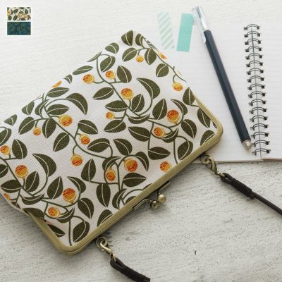 AYANOKOJI 【在庫商品】がま口手帳ケース【帆布・がまの実】 [M便 1/2]