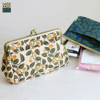 AYANOKOJI 【在庫商品】がま口トラベルポーチ【帆布・がまの実】 [M便 9/10]