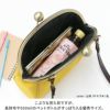 大玉がま口ポシェット【帆布・無地/唐草/水玉】