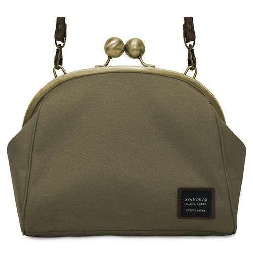 kojikoji様ご依頼用 在庫商品】がま口お散歩ポシェット【帆布・HAKUドット】 [M便 1