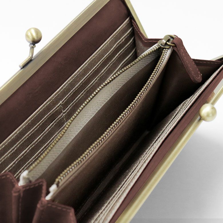 在庫商品】外がま口長財布【X＿LEATHER WALLET(N)】 | AYANOKOJI