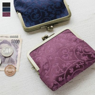 AYANOKOJI 【在庫商品】平親子がま口財布【蛸唐草金襴】 [M便 1/3]