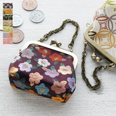 AYANOKOJI 【在庫商品】チェーン付き手提げがま口財布（小）【金襴】 [M便 1/6]