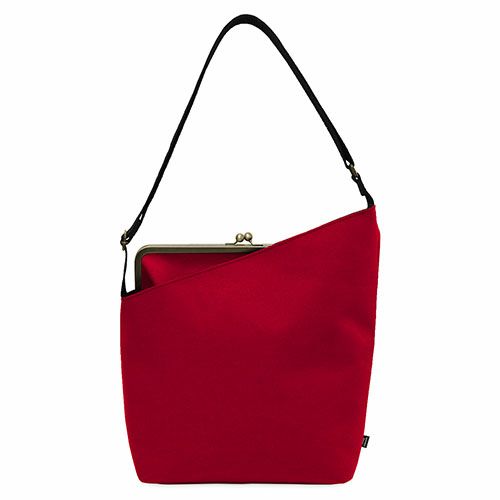 在庫商品】がま口縦型ワンショルダーバッグ【Sarei コーデュラ