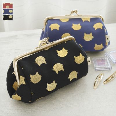 AYANOKOJI 【在庫商品】TAWARA型がま口コスメポーチ(中)【HAKUにゃんこ】 [M便 1/2]