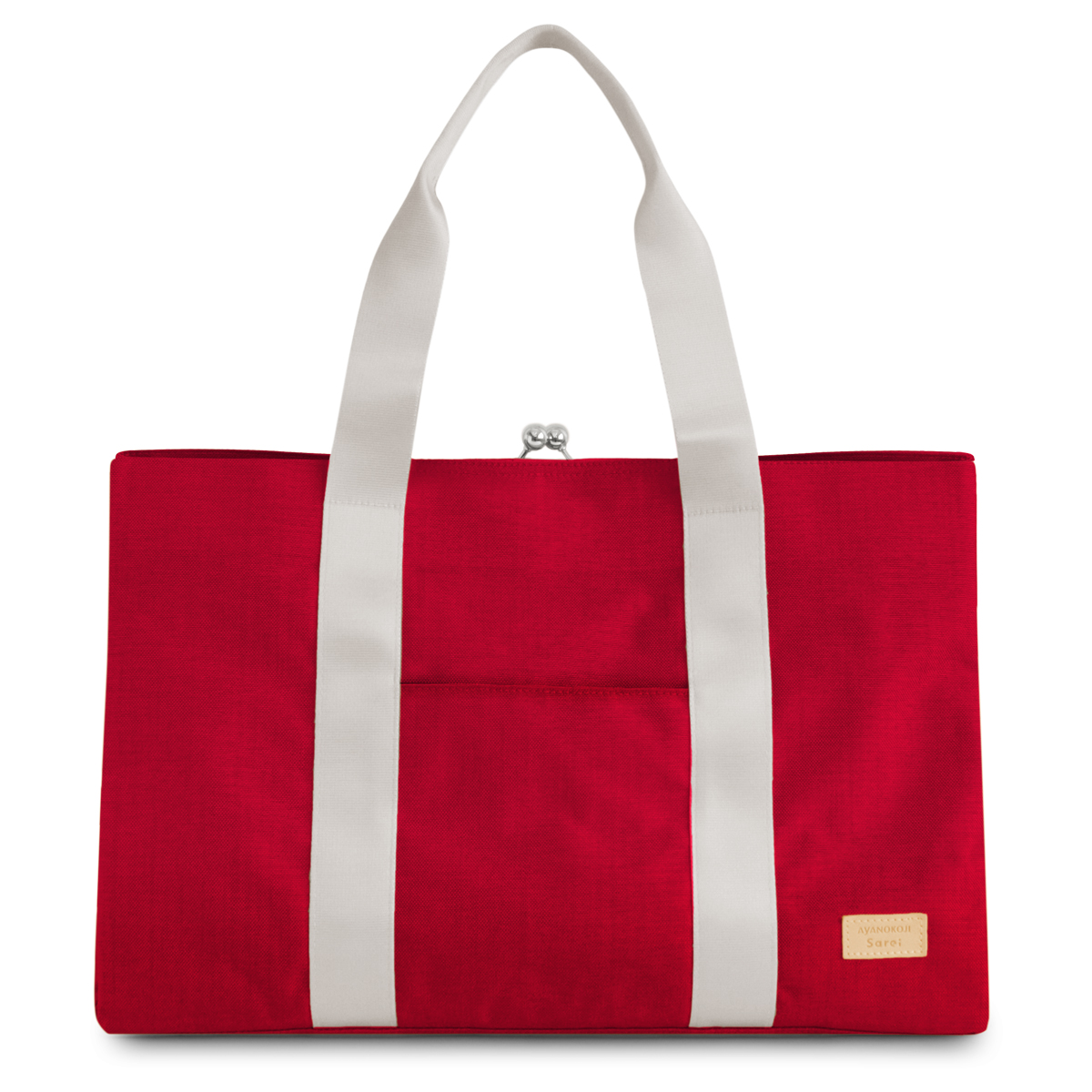 がま口スクエアトートバッグ（L）【Sarei コーデュラ（R）re/cor（TM）（コーデュラレコー）】