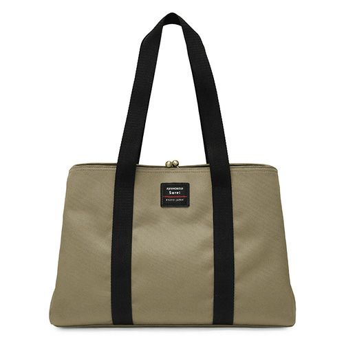 がま口スクエアトートバッグ（M）【Sarei コーデュラ（R）re/cor（TM）（コーデュラレコー）】