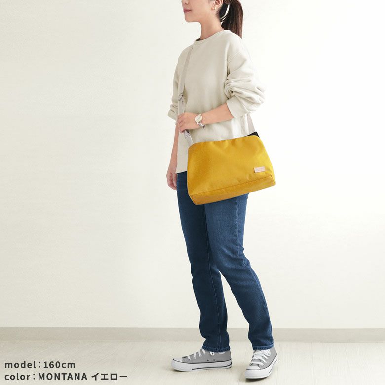 がま口スマートワンショルダーバッグ【Sarei コーデュラ(R) re/cor(TM)（コーデュラレコー）・MONTANA】