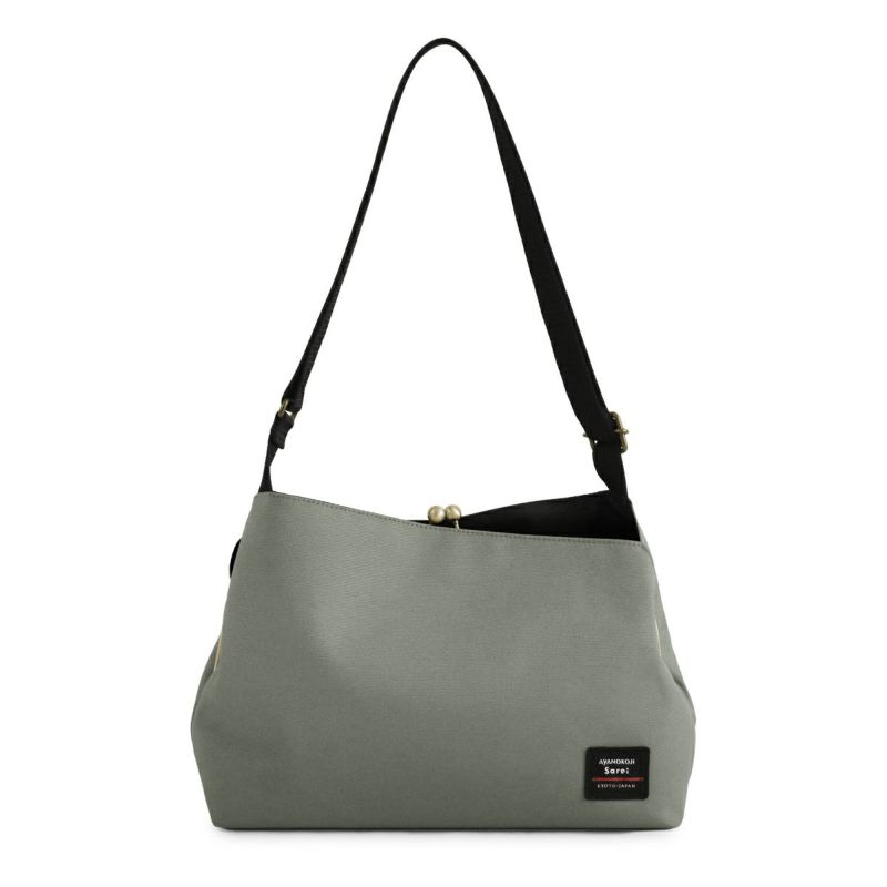 がま口スマートワンショルダーバッグ【Sarei コーデュラ(R) re/cor(TM)（コーデュラレコー）・MONTANA】