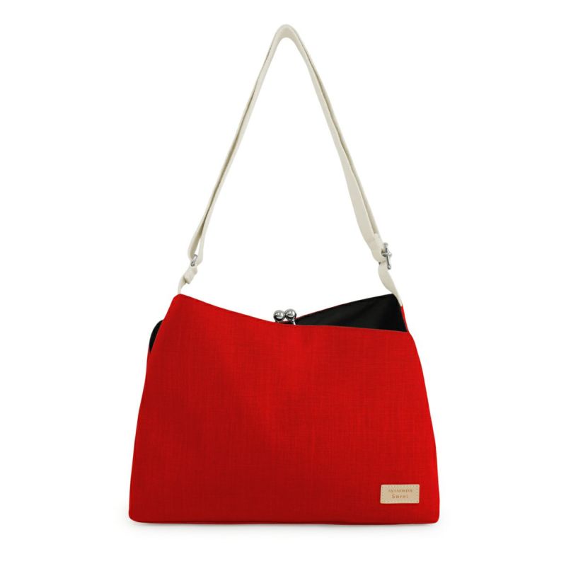 がま口スマートワンショルダーバッグ【Sarei コーデュラ(R) re/cor(TM)（コーデュラレコー）・MONTANA】