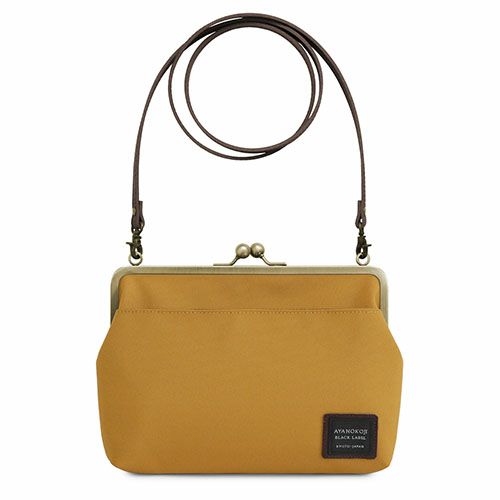 AYANOKOJI【在庫商品】ポケット付きがま口スクエアポシェット