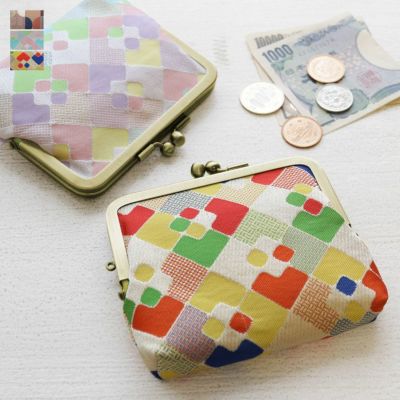 AYANOKOJI 【在庫商品】平親子がま口財布【帯地】[M便 1/3]