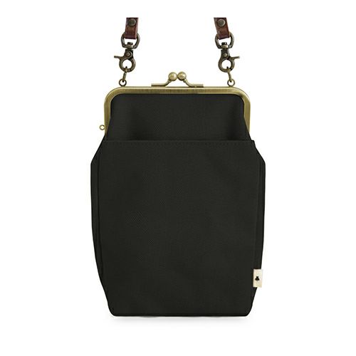 在庫商品】がま口お散歩ポシェット【帆布・無地】 [M便 1/2] | がま口