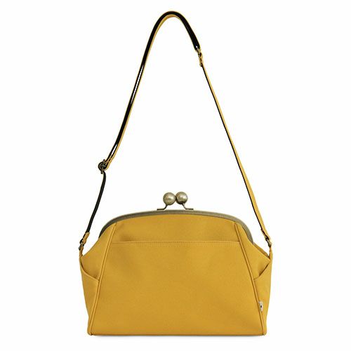 AYANOKOJI 【在庫商品】大玉がま口ショルダーバッグ【帆布・無地
