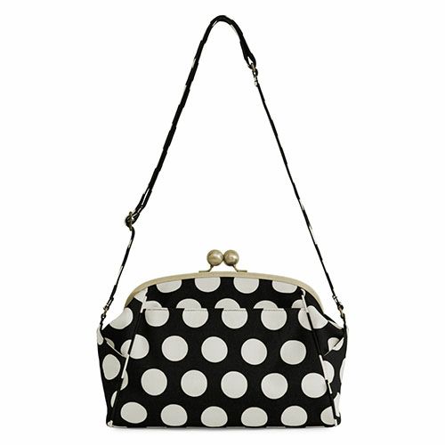 AYANOKOJI 【在庫商品】大玉がま口ショルダーバッグ【帆布・無地