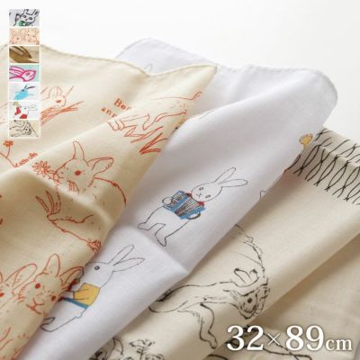 AYANOKOJI 【在庫商品】二重ガーゼ手ぬぐい【十人兎色】[M便 1/3]