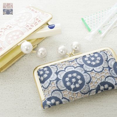 AYANOKOJI 【在庫商品】ポケット付きがま口リップケース【ポリッシュレース】 [M便 1/4]