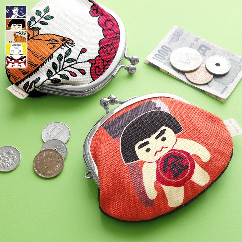 3.3寸がま口財布【アヤノコパッチン】