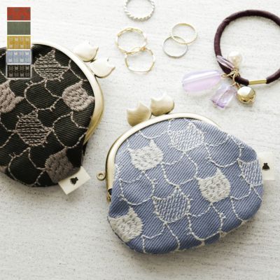 AYANOKOJI 【在庫商品】がま口にゃんこポシェット【キャンバス