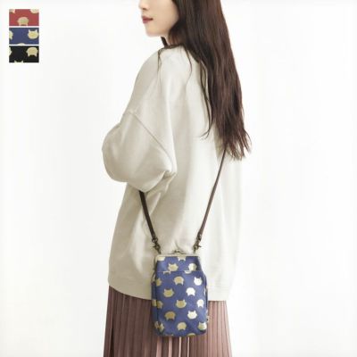 AYANOKOJI 【在庫商品】がま口お散歩ポシェット【HAKUにゃんこ】 [M便 1/2]