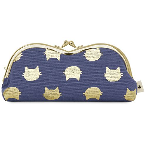 山型がま口メガネケース【HAKUにゃんこ】