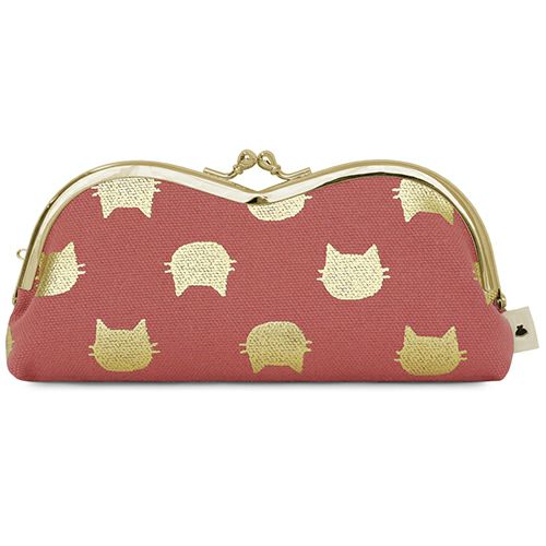 山型がま口メガネケース【HAKUにゃんこ】