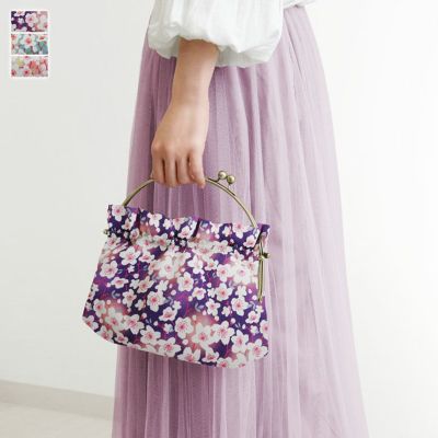 AYANOKOJI 【在庫商品】がま口ハンドルバッグ【彩さくら】