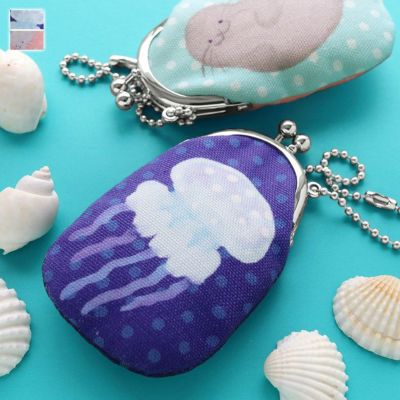 AYANOKOJI 【在庫商品】ドロップ型がま口チャーム【うみのいきもの】[M便 1/8]
