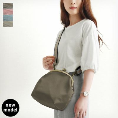 AYANOKOJI 【在庫商品】丸型がま口ショルダーバッグ【シャイニーツイル】