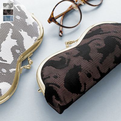 AYANOKOJI 【在庫商品】山型がま口メガネケース【CAT lace(キャットレース)】 [M便 9/10]