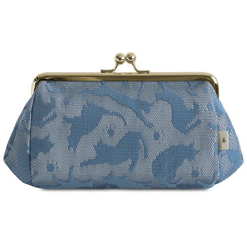 在庫商品】TAWARA型がま口コスメポーチ（中）【CAT lace(キャット