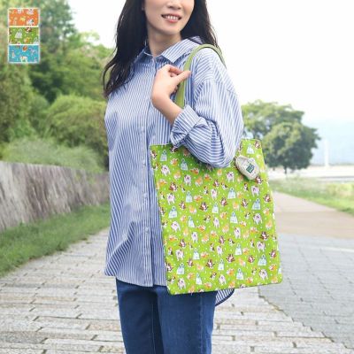 AYANOKOJI 【在庫商品】トートバッグ(がま口チャーム付き)【Colorful Dog(カラフルドッグ)】
