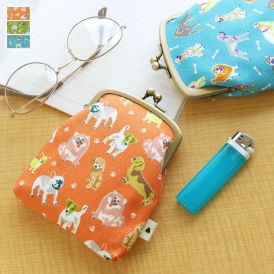 AYANOKOJI 【在庫商品】がま口シガレットケース【Colorful Dog(カラフルドッグ)】 [M便 1/4] 