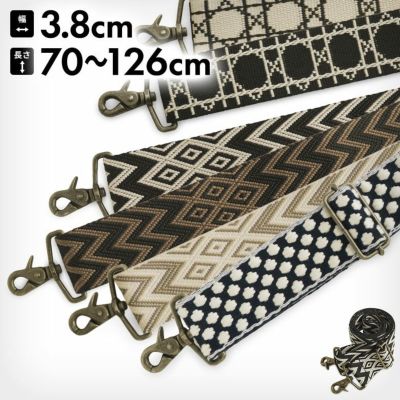 AYANOKOJI 【在庫商品】ショルダーBAG用3.8cm幅テープベルト(柄) [M便 9/10]