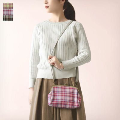 AYANOKOJI 【在庫商品】ファスナー付きがま口ミニポシェット【ディアタータン】