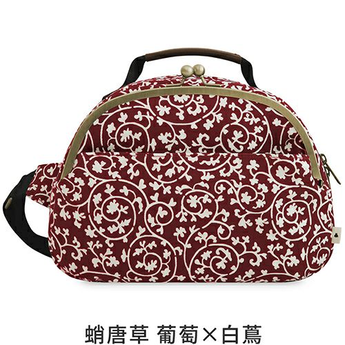 AYANOKOJI BLACK LABEL がま口ポシェット型ボディバッグ 在庫商品】がま口ポシェット型ボディバッグ【ドットエンボス