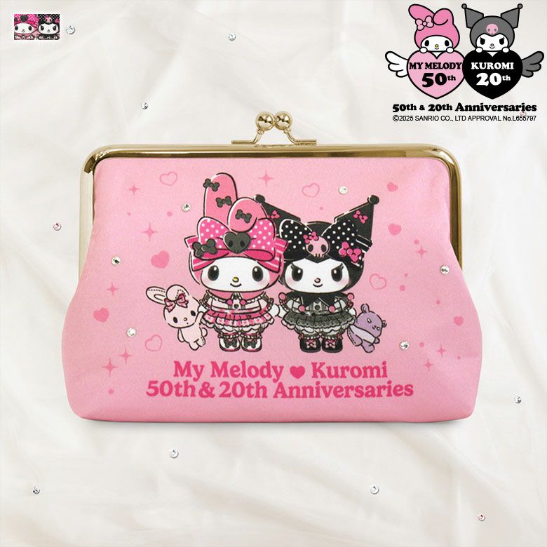 AYANOKOJI 【在庫商品】ハート型がま口財布【マイメロディ＆クロミ(W 