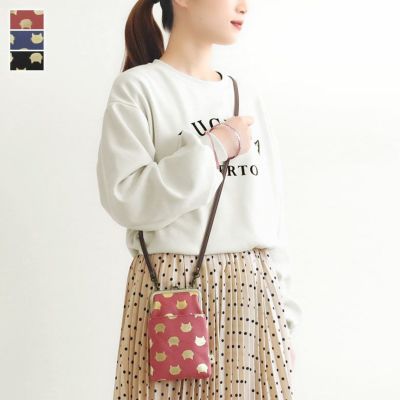 【在庫商品】がま口ショルダーケース＋（プラス）【HAKUにゃんこ】 [M便 1/2]