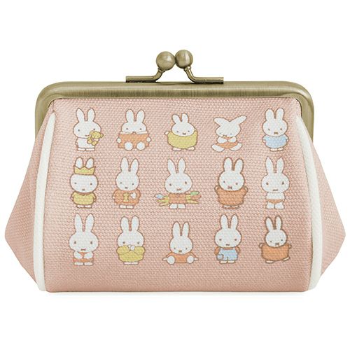 TAWARA型がま口コスメポーチ（小）【miffy70th(パステルカラー)】