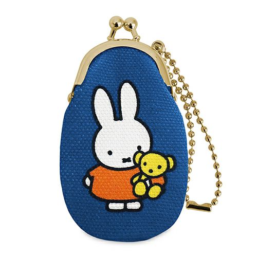 ドロップ型がま口チャーム【miffy70th(ブルーナカラー)】 