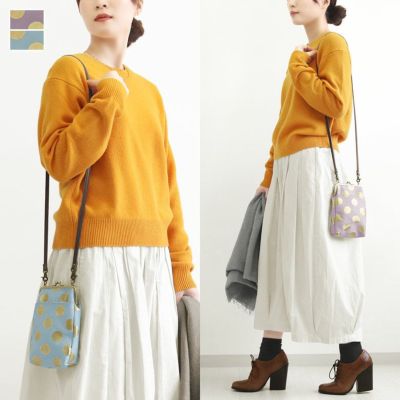 AYANOKOJI 【在庫商品】がま口お散歩ポシェット【帆布・HAKUドット限定カラー】 [M便 1/2]
