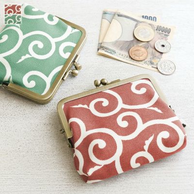 AYANOKOJI 【在庫商品】平親子がま口財布【帆布・唐草限定カラー】[M便 1/3]