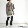がま口スマホショルダーバッグ【帆布・唐草　限定カラー】