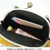 大玉がま口ポシェット【帆布・唐草　限定カラー】