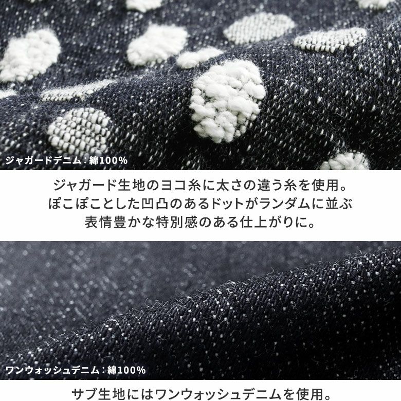 がま口フラップ2WAYリュック【デニムジャガード】