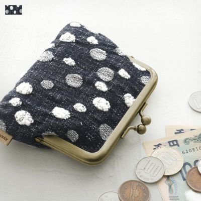 AYANOKOJI 【在庫商品】3.5寸がま口コインケース＋（プラス）【デニムジャガード】 [M便 1/2] 