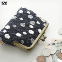 3.5寸がま口コインケース＋（プラス）【デニムジャガード】