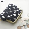 3.5寸がま口コインケース＋（プラス）【デニムジャガード】