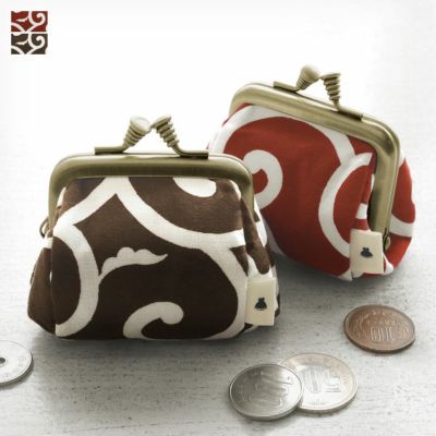 AYANOKOJI【在庫商品】TAWARA型がま口コスメポーチ(極小)【綿唐草】 [M便 1/7]