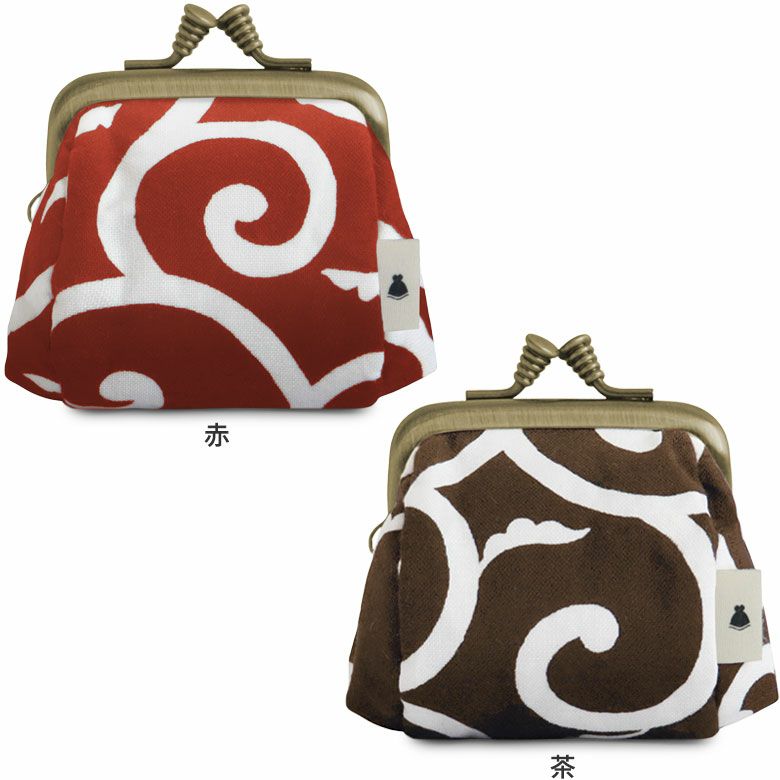 TAWARA型がま口コスメポーチ(極小)【綿唐草】